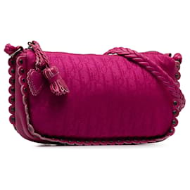 Dior-Pink Dior Oblique Ethnic Crossbody Bag-Pink