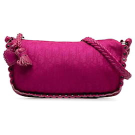 Dior-Pink Dior Oblique Ethnic Crossbody Bag-Pink