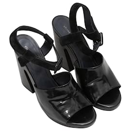 Céline-Black Celine Platform Sandals Size 39.5-Black