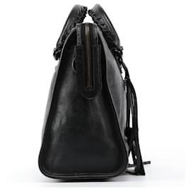 Balenciaga-BALENCIAGA Shoulder bags Leather Black City-Black