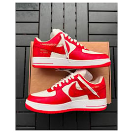 Autre Marque-Air Force 1 Low Red-Red