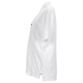 Tommy Hilfiger-Polo de algodón de corte estándar con tapeta con logo para hombre-Blanco