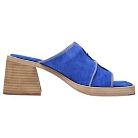 Autre Marque-Mildred Slides in tela blu-Blu