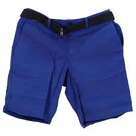 Tommy Hilfiger Shorts masculinos com cinto exclusivo Azul