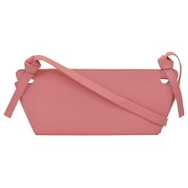 Rejina Pyo-Mini-Tasche Ramona aus rosa Leder-Pink
