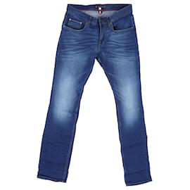Tommy Hilfiger-Jeans droits pour hommes-Bleu