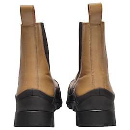 Rejina Pyo-Imogen Ankle Boots in Khaki Leather-Green,Khaki