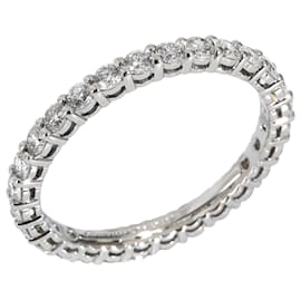 Tiffany & Co-TIFFANY & CO. Cinturino Tiffany Forever in platino 0.85 ctw-Argento,Metallico