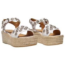 Toga Pulla-Sandalias en Piel Blanca-Blanco