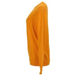 Tommy Hilfiger-Suéter masculino Tommy Hilfiger Pima Cotton Cashmere com gola redonda em algodão amarelo-Amarelo