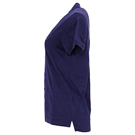 Tommy Hilfiger-Polo col mao en pur coton pour homme-Bleu