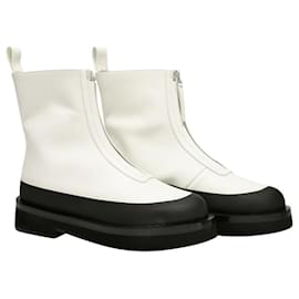 Autre Marque-Malmok Ankle Boots in White Leather-White