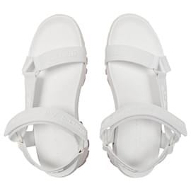Stella Mc Cartney-Trace Sandalen aus weißem Leder-Weiß