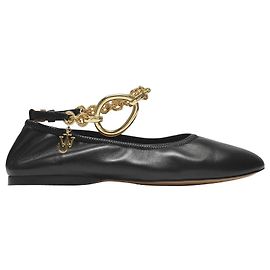 JW Anderson Charm Ballerina in Pelle Nera Nero