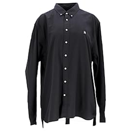 Tommy Hilfiger-Mens Lewis Hamilton Organic Cotton Oxford Shirt-Black