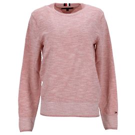 Tommy Hilfiger Herrenpullover mit normaler Passform und Rundhalsausschnitt Pink