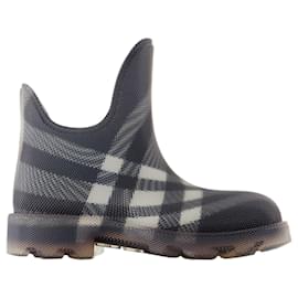 Burberry-Lf Marsh Low Ankle Boots - Burberry - Rubber - Black-Black