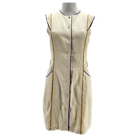 Vestido Sessun T.International M Algodón Beige