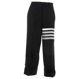 Thom Browne trousers T.FR 40 Wool Navy blue