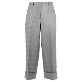 Thom Browne-THOM BROWNE Pantalon T.fr 40 polyestyer-Gris