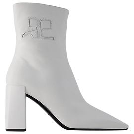 Botines Heritage - Courreges - Piel - Heritage White Blanco