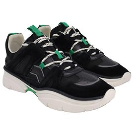 Isabel Marant Baskets Kindsay en Cuir Noir Noir