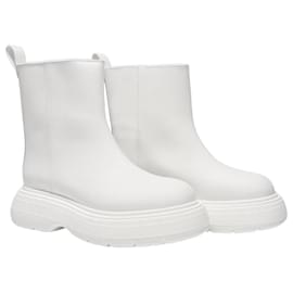 Autre Marque-Ankle Boots in White Rubber-White