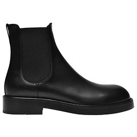 Ann Demeulemeester Stef Chelsea Ankle Boots in Black Leather Black