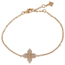 Louis Vuitton-Louis Vuitton Idylle Blossom Bracelet in 18k Rose Gold 0.2 ctw-Metallic
