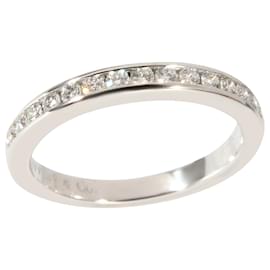 Tiffany & Co-TIFFANY & CO. Forever Wedding Band in Platinum 0.24 ctw-Silvery,Metallic