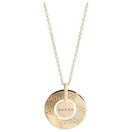 Gucci-Ciondolo Gucci Icon con disco rotante e cerchio in 18K oro giallo-D'oro,Metallico