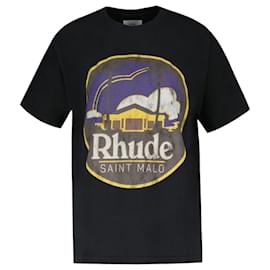 Autre Marque-Camiseta Saint Malo - Rhude - Algodão - Preto-Preto