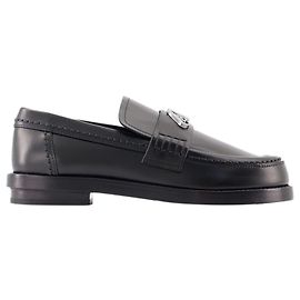Seal Loafers - Alexander McQueen - Leather - Black/Argenté Black