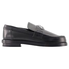 Alexander Mcqueen-Seal Loafers - Alexander McQueen - Leather - Black/Argenté-Black