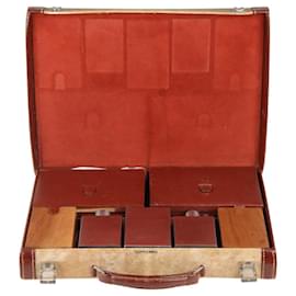 Hermès-Hermes Rare Vintage Travel Grooming Set con accesorios de tocador-Beige