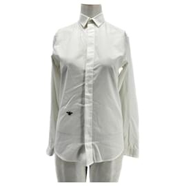 Dior-DIOR Hemden T.EU (tour de cou / Halsband) 37 Baumwolle-Weiß