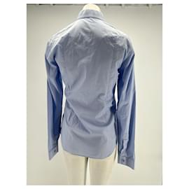 Dior-Camisas DIOR T.eu (tour de cou / colarinho) 37 Algodão-Azul