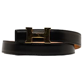 Hermès-Cintura reversibile Hermes nera Constance-Nero