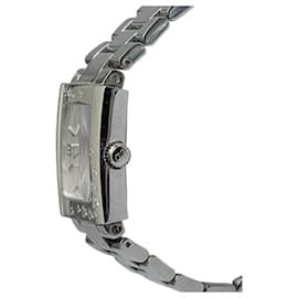 Dior-Dior Riva-Uhr aus silbernem Quarz-Edelstahl-Silber