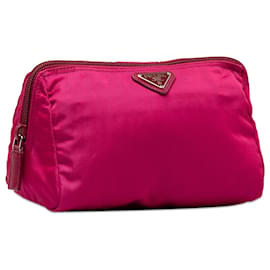 Prada-Prada Pink Tessuto Pouch-Rosa