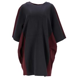 Vestido Túnica Marni em Azul Marinho e Acrílico Borgonha Azul Azul marinho