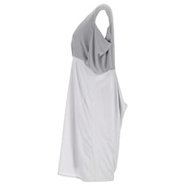 Acne-Acne Studios Asymmetric Draped Dress in Grey Polyester-Grey