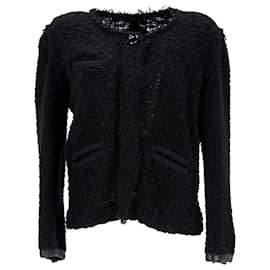 Isabel Marant-Isabel Marant Bouclé Jacket in Black Wool-Black