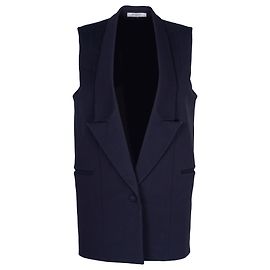 Chaleco tipo blazer sin mangas de Givenchy en algodón azul marino Azul Azul marino