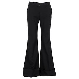 Stella Mc Cartney Stella McCartney Bootcut-Hose aus schwarzer Wolle Schwarz