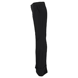 Stella Mc Cartney-Stella McCartney Boot-Cut Trousers in Black Wool-Black