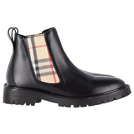 Bottines Chelsea Burberry en Cuir Noir Noir