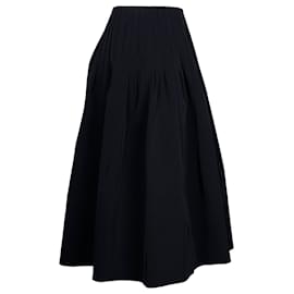 Prada-Falda plisada Prada en poliéster negro-Negro