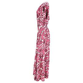 Burberry-Vestido Burberry Hallie Maxi em seda com estampa floral-Outro