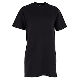 Acne-Acne Studios Short Sleeve Jersey Dress in Black Cotton-Black